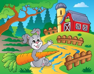 Sticker - Farm theme with red barn 2