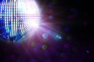 Aufkleber - Digitally generated disco ball