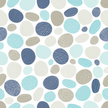 Cute Seamless Pattern With Stown.