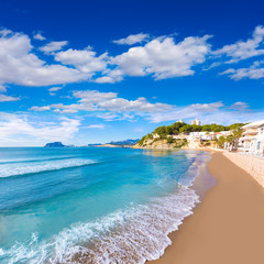 Wall Mural - Moraira playa El Portet beach turquoise water in Alicante