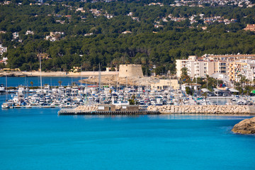 Wall Mural - Moraira Teulada marina port in Alicante Mediterranean