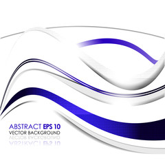 Poster - Abstract vector background with elegant waves