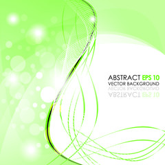 Poster - Abstract green vector background with elegant design