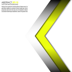 Poster - Abstact background with silver and green arrows