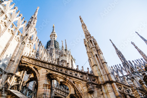 Fototapeta do kuchni Turmspitzen des Mailänder Doms