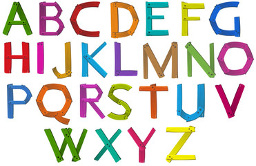 Wall Mural - Letters of the alphabet