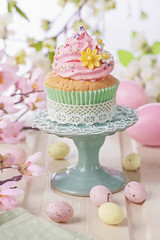 Wall Mural - Spring cupcake