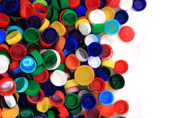 Sticker - color plastic caps (from PET)