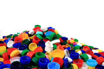 Sticker - color plastic caps (from PET)