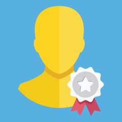 Poster - vector account award icon