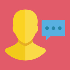 Poster - Vector Account User Message Icon