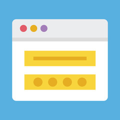 Poster - Vector Login Icon