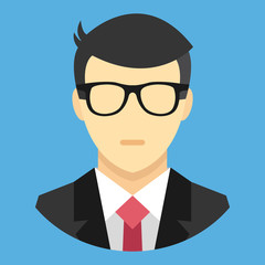 Poster - vector man in business suit icon
