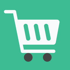 Canvas Print - Vector Shopping Cart Icon