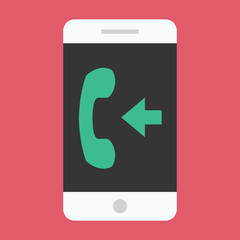 Poster - Vector Smartphone Incoming Call Icon