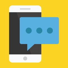 Poster - Vector Smartphone Message Icon