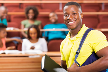 Wall Mural - african american college student