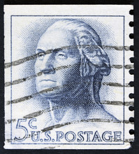Stamp Printed In The USA, Shows A Frank Lloyd Wright