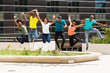 © michaeljung - group of african college students jumping