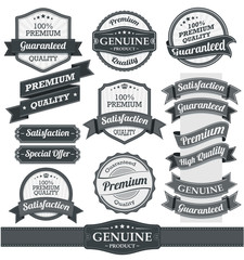 Wall Mural - retro vintage badge, label and banner set