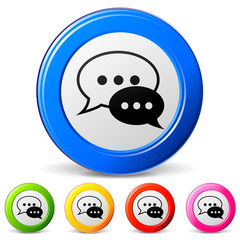 Poster - Vector chat icons