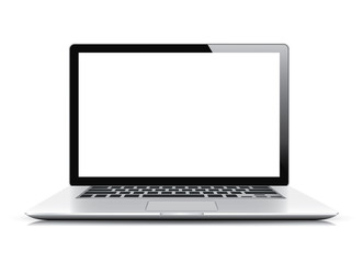 Aufkleber - Modern realistic and detailed laptop isolated on white