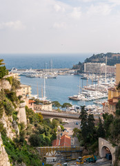 Sticker - View of sea port in Monaco