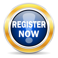 Poster - register now icon