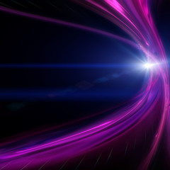 Poster - futuristic wave background design with lights