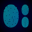 Types of fingerprint patterns - arch, loop and whorl