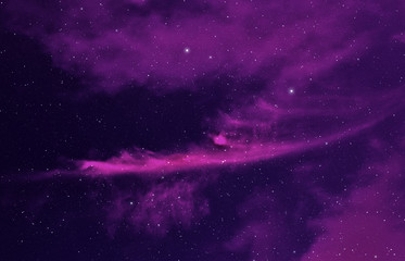 Wall Mural - space background with nebula and stars.