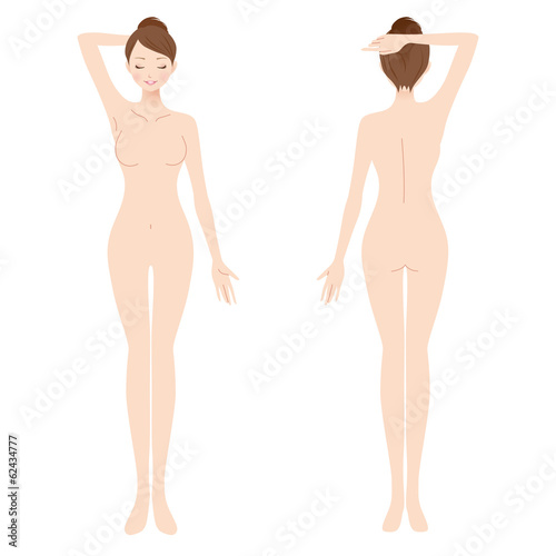 Fényképezés  女性　美容　裸　ヌード　全身