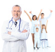 © ASDF - Family doctor and patients. Health care