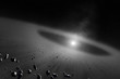 Asteroid belt  with inner four solar planets