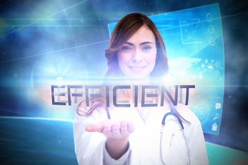 Poster - Efficient against futuristic technology interface