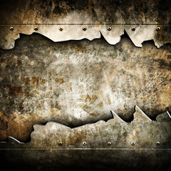 Sticker - grunge metal background