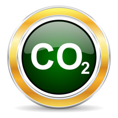 Poster - carbon dioxide icon