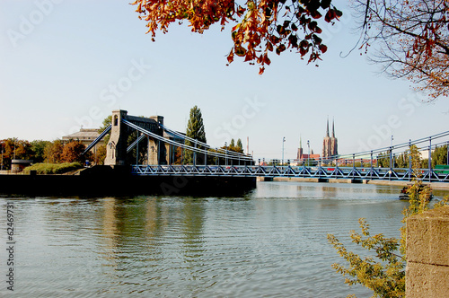 Naklejka dekoracyjna Capital city of Lower Silesia, colorful Wroclaw