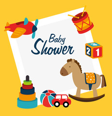 Poster - baby shower design