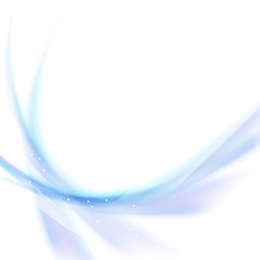 Wall Mural - blue smooth waves abstract background