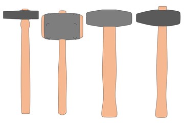 cartoon image of blacksmith hammers