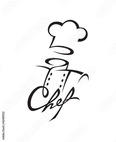 Naklejka dekoracyjna chef icon