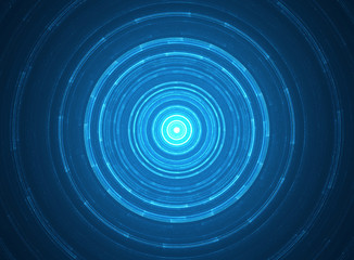 Wall Mural - abstract circular science fiction futuristic background