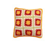 knitted pillow on  white background