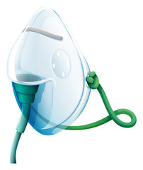 an oxygen mask