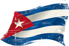 Cuban Grunge Flag