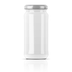 Wall Mural - Empty glass jar