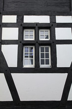 Old Window Of A Medieval Half-timbered House (Switzerland)