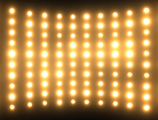 abstract background with light bulbs