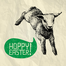 HOPPY (jump) EASTER! - Happy Easter Card